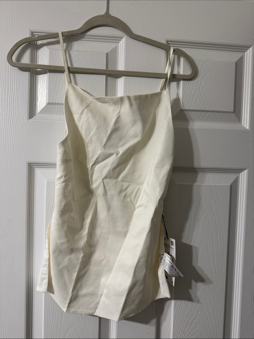 Zara Ivory Slip Cami Top